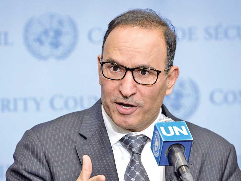  مندوب الكويت الدائم لدى الأمم المتحدة منصور العتيبي