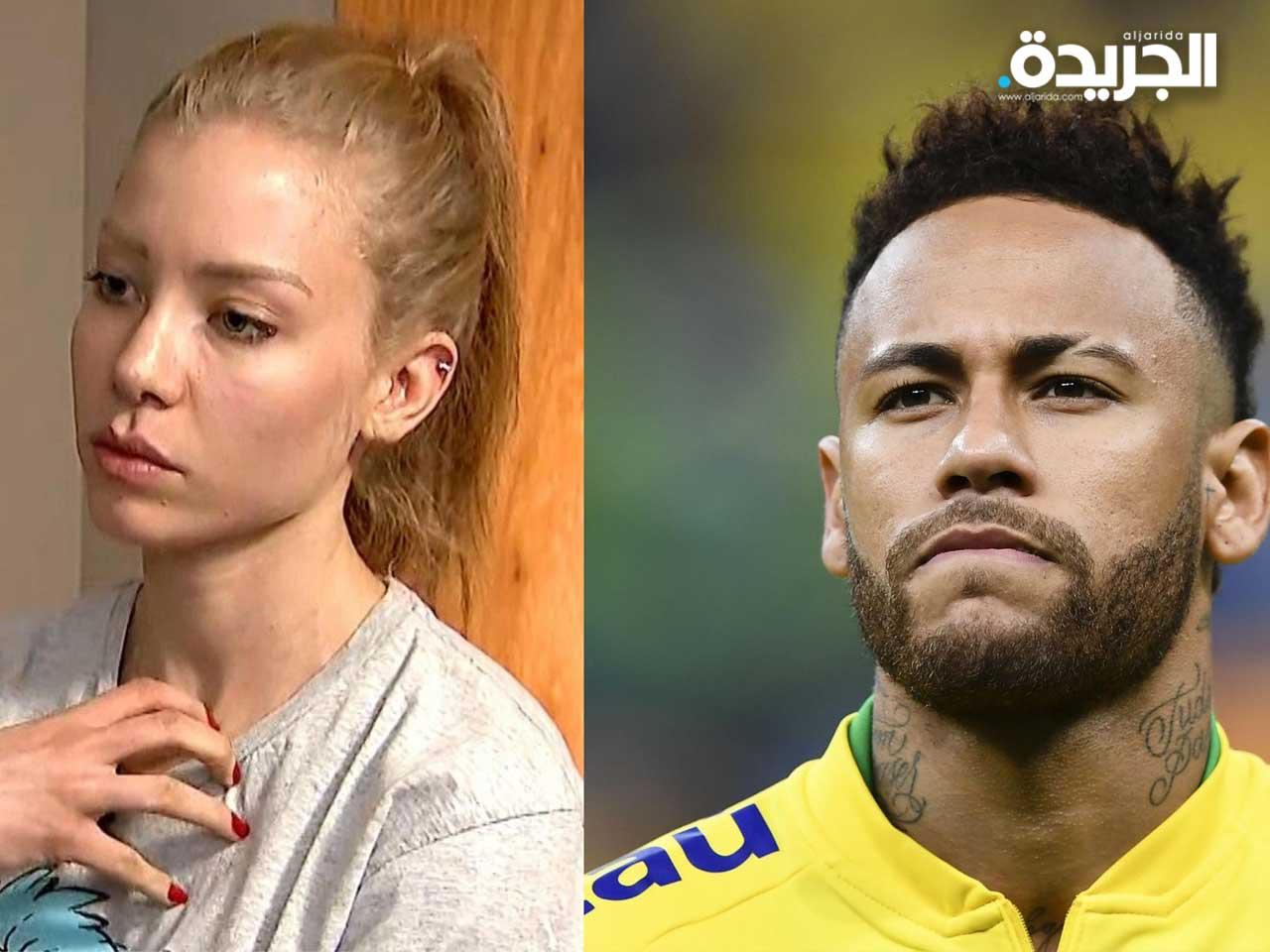 اللاعب البرازيلي نيمار - عارضة الأزياء ناجيلا تريندادي