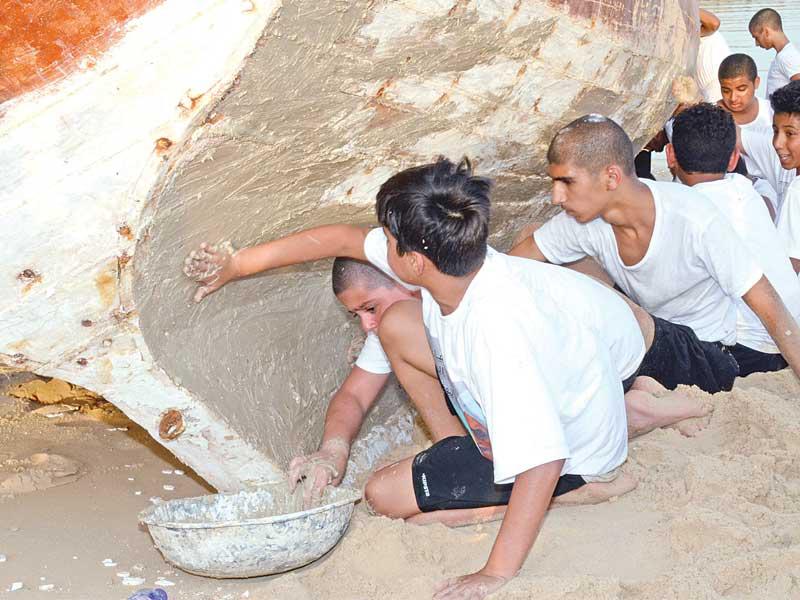 «الهباب والشونة» لتأهيل سفن الغوص  (أرشيف)