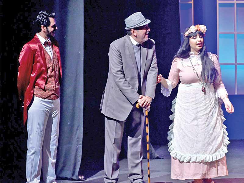 مشهد من مسرحية «بائعة الكعك»