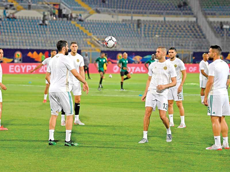 من تدريبات المنتخب الجزائري