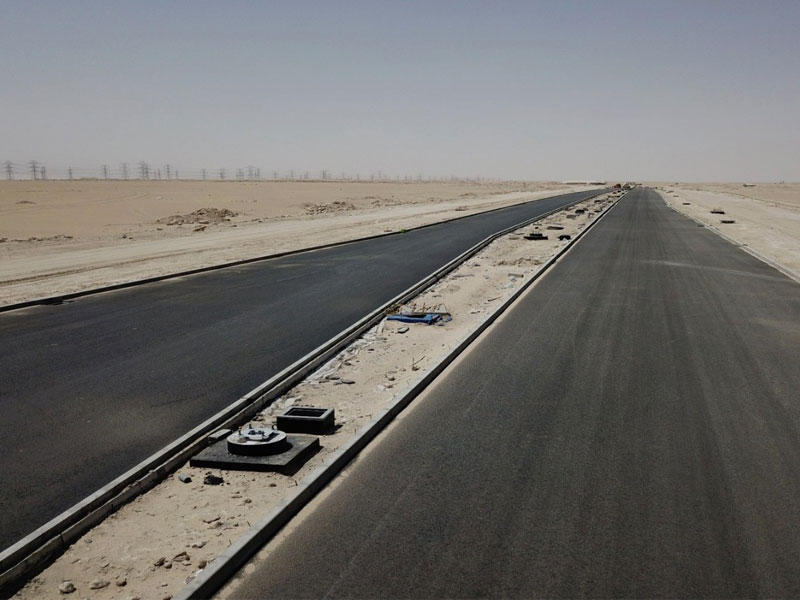 جانب من اعمال مشروع منطقة المطلاع السكنية1