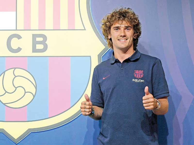 أنطوان غريزمان، المهاجم الفرنسي الجديد لنادي برشلونة الإسباني لكرة القدم