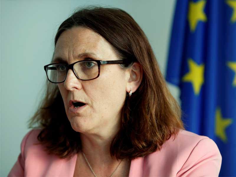 المفوضة الأوروبية للتجارة، سيسيليا مالمستروم