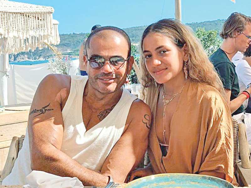 عمرو دياب مع ابنته كنزي