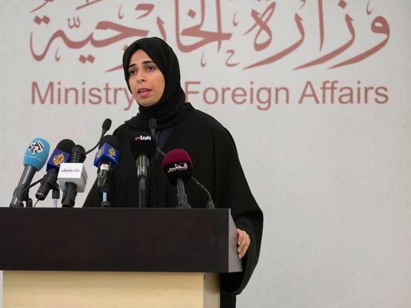  المتحدثة باسم وزارة الخارجية القطرية لولوه الخاطر 