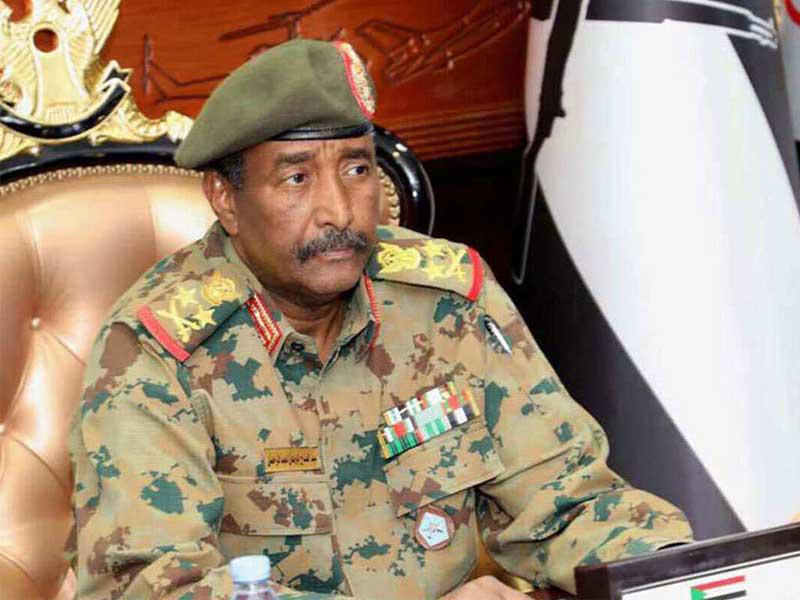  رئيس المجلس العسكري الانتقالي الحاكم في السودان الفريق أول عبدالفتاح البرهان