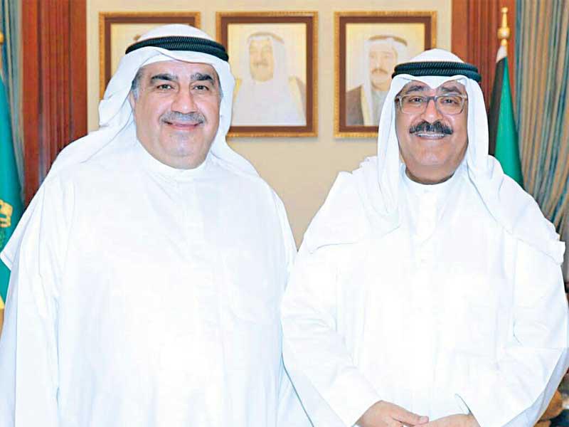 مشعل الأحمد مستقبلاً بهبهاني