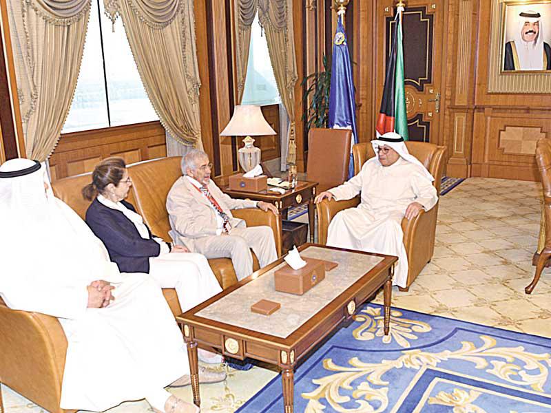 الجراح مستقبلاً وفد «الهلال الأحمر»