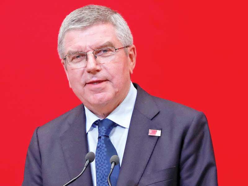 رئيس اللجنة الأوليمبية الدولية، الألماني توماس باخ