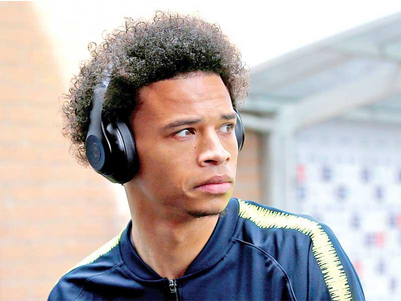 اللاعب  ليروي ساني، جناح مانشستر سيتي