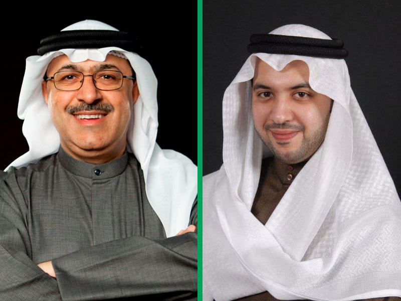 رئيس مجلس إدارة شركة القرين لصناعة الكيماويات البترولية مبارك العبدالله و نائب رئيس مجلس الإدارة الرئيس التنفيذي للشركة سعدون علي