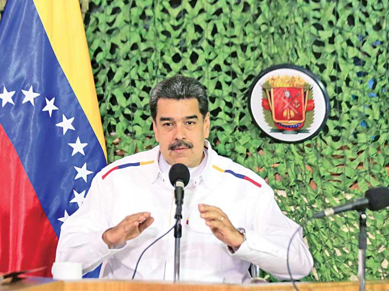 الرئيس الفنزويلي نيكولاس مادورو