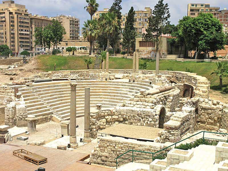 جزء مكتشف من المسرح