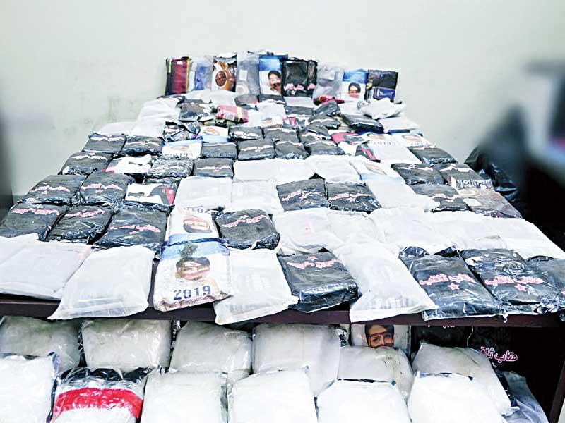 جانب من المخدرات المضبوطة