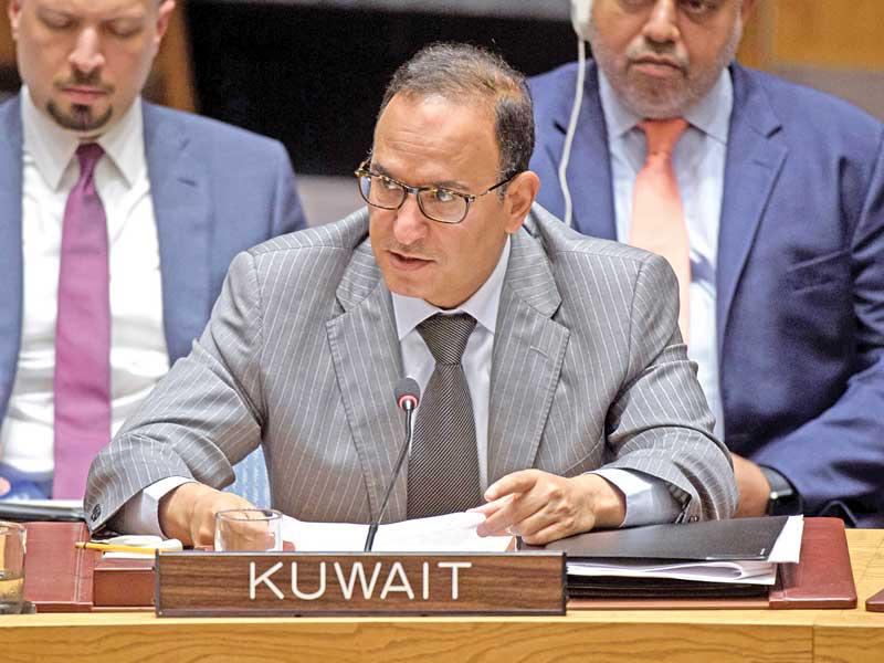 المندوب الدائم لدى الأمم المتحدة السفير منصور العتيبي