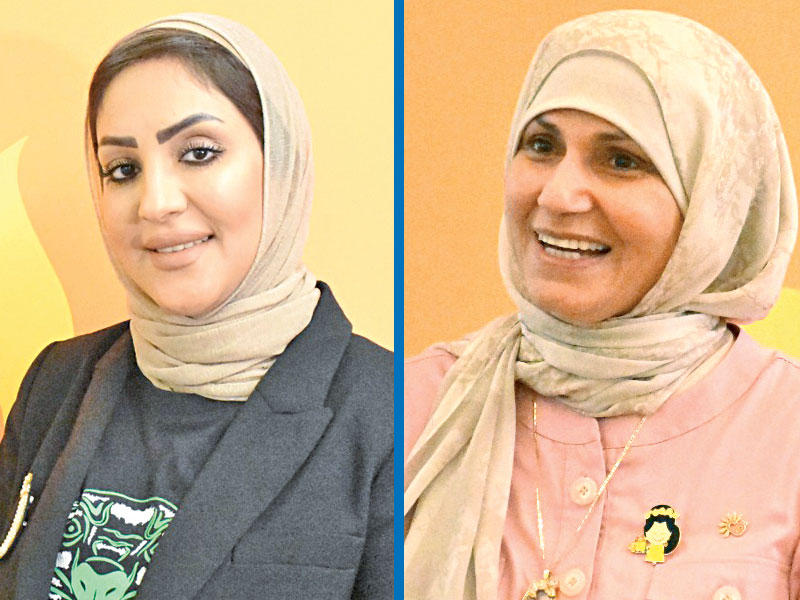 مديرة برنامج «بريق» للتفكير الإيجابي والرفاهية النفسية المتكاملة رقية حسين -  رئيسة برنامج بريق في ثانوية خالدة بنت الأسود أنوار الدليمي