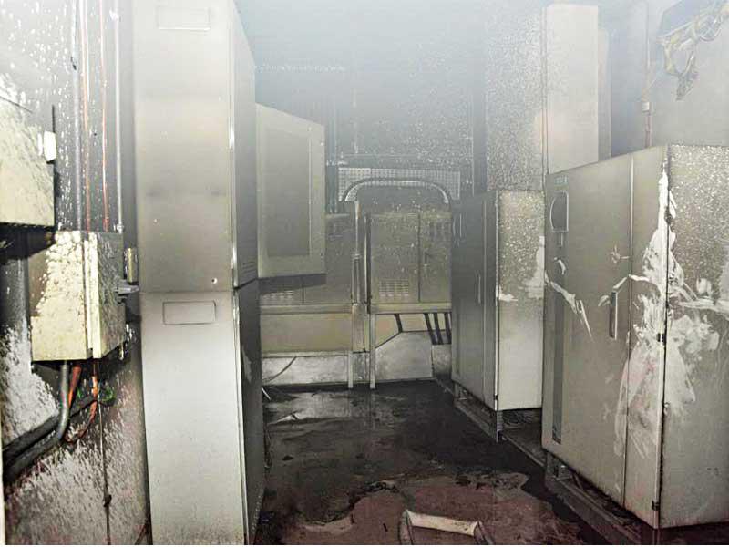 جانب من آثار الحريق