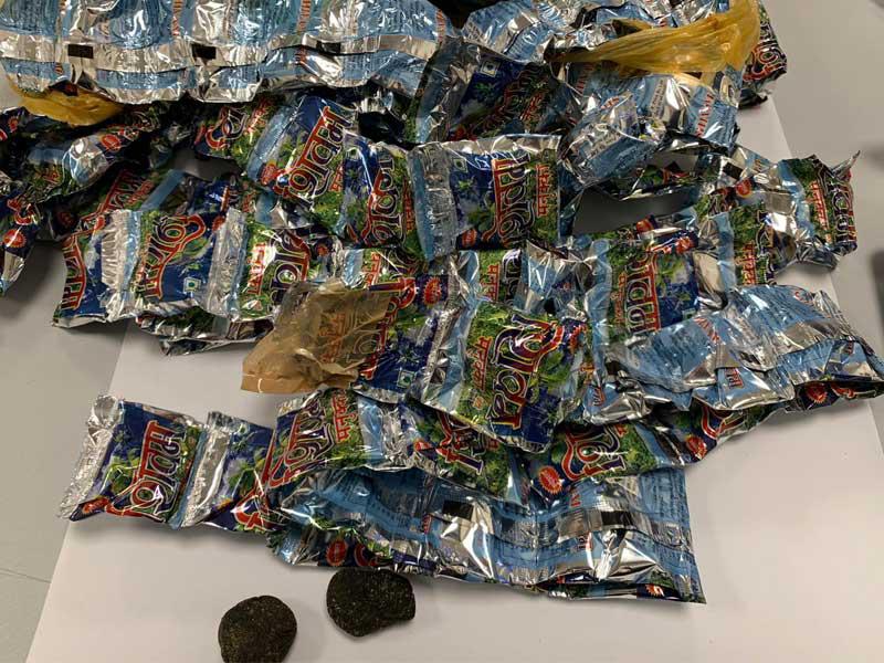 جانب من المضبوطات