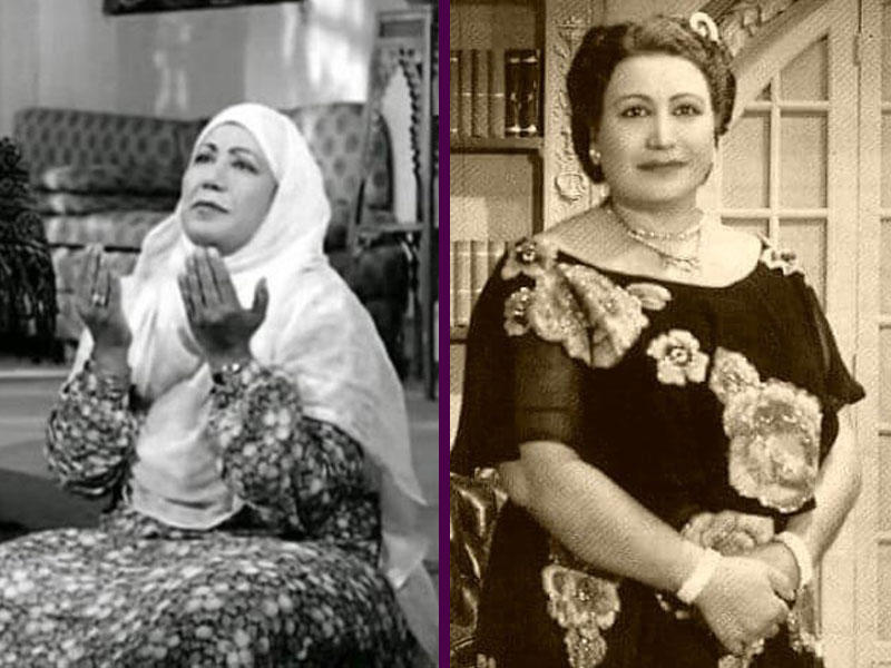 الفنانة فردوس محمد ... في أحد أدوارها 