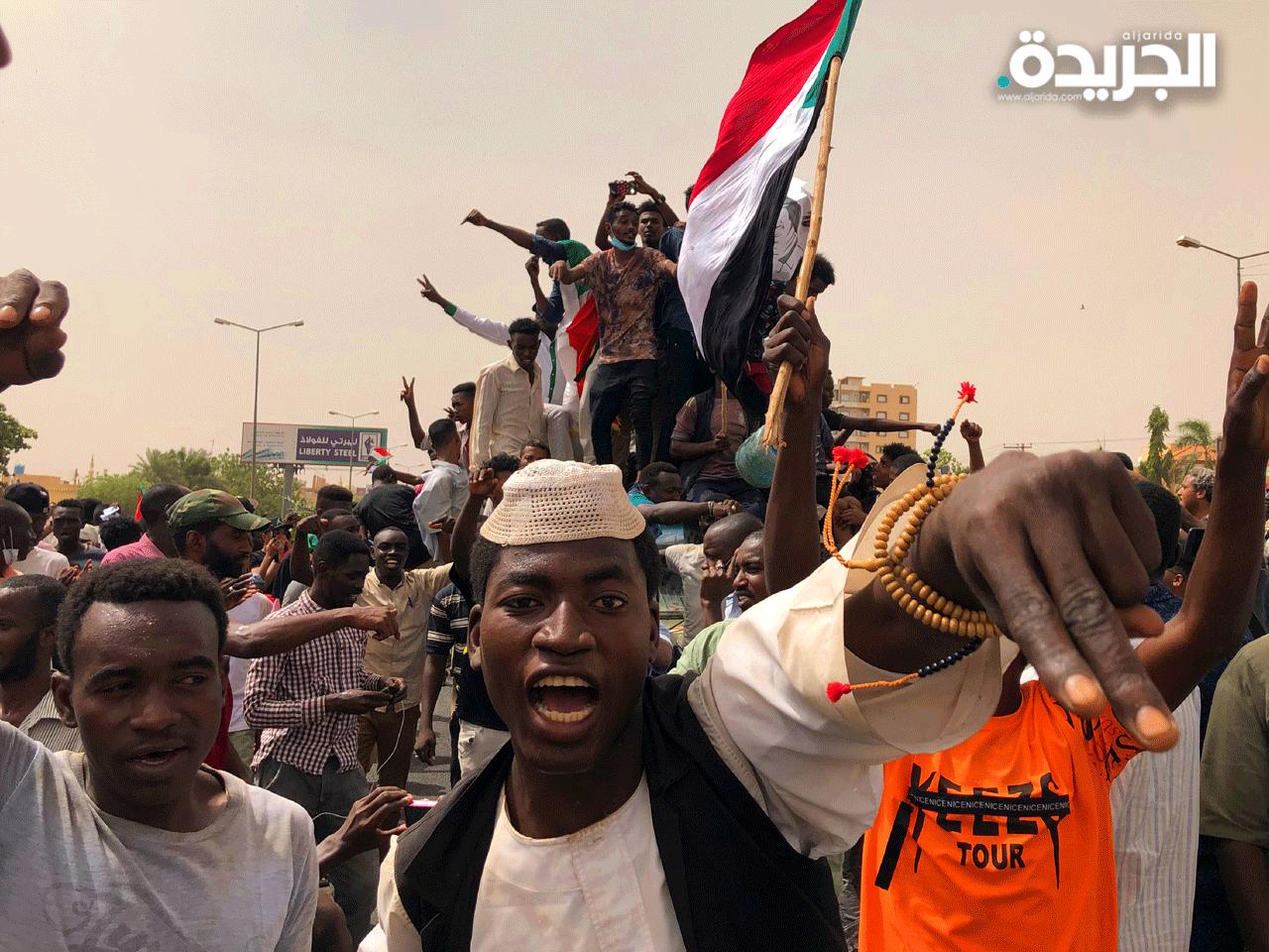 جانب من التظاهرات