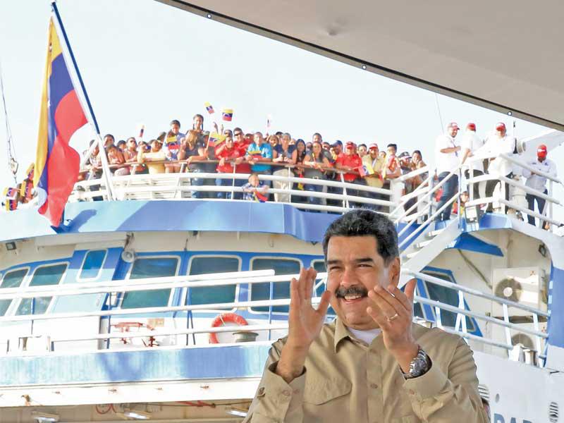 الرئيس الفنزويلي الاشتراكي نيكولاس مادورو