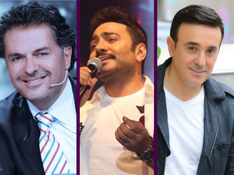 المطرب صابر الرباعي  - المطرب تامر حسني  - المطرب راغب علامة 