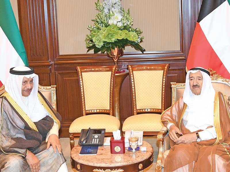 الأمير مستقبلاً المبارك أمس