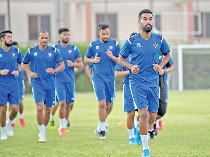 تدريب المنتخب أمس الأول قبل مباراة الأردن