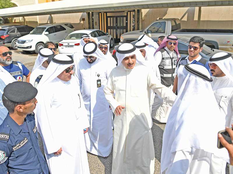 المنفوحي خلال جولته في خيطان