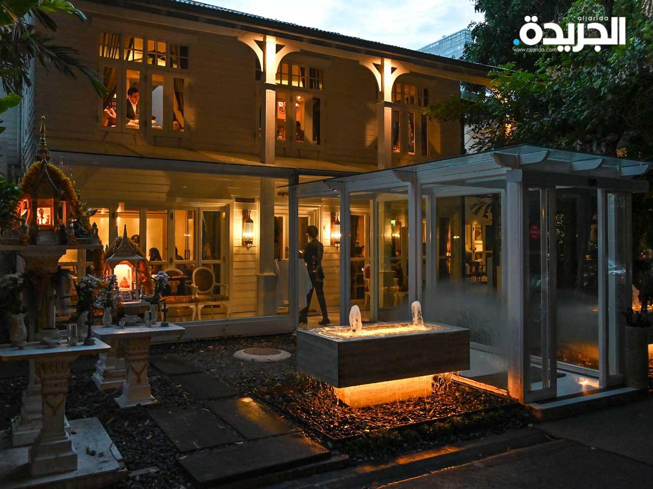 منظر عام يُظهر غاغان أناند، وهو مطعم يديره رئيس الطهاة  ، في بانكوك 