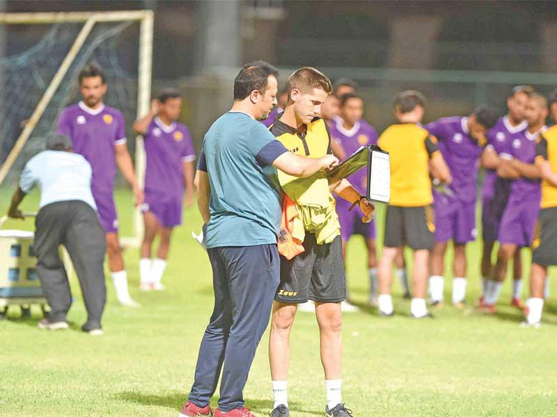 جانب من تدريب سابق للاصفر