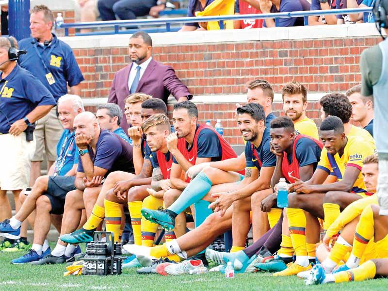 لاعبو برشلونة