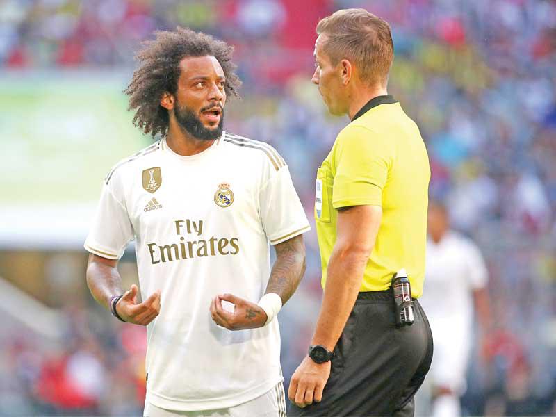 مارسيلو في لقاء ودي سابق