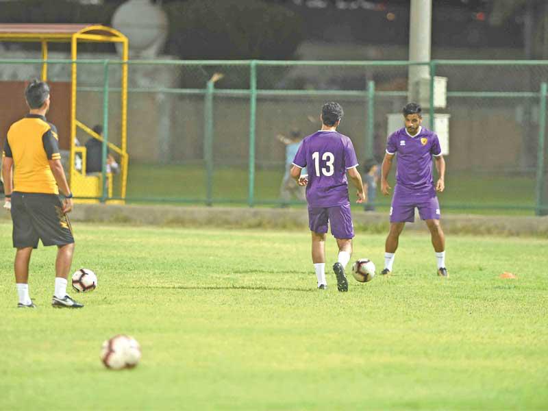 جانب من التدريب الأول للأصفر