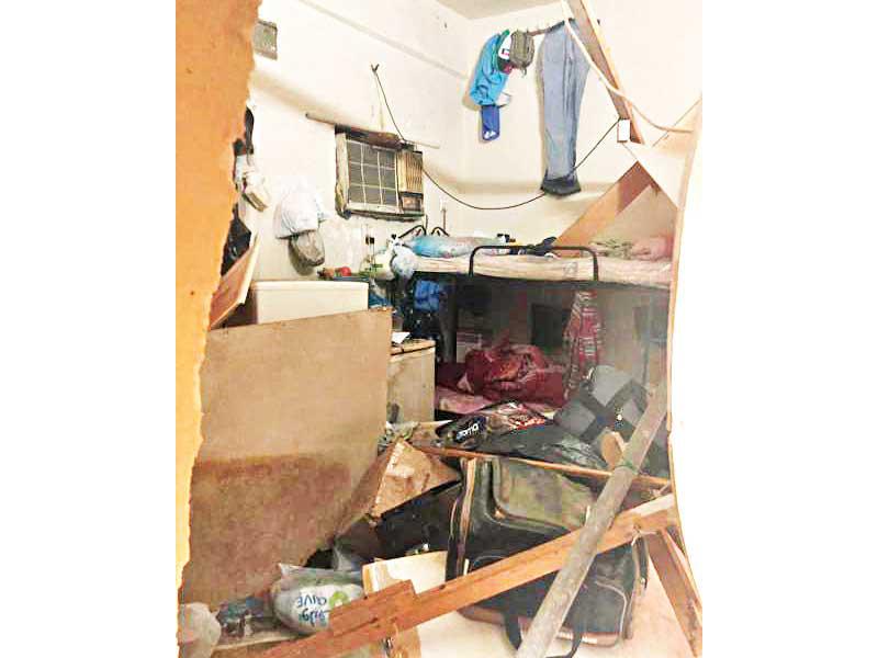 جانب من تداعيات انفجار أسطوانة الغاز