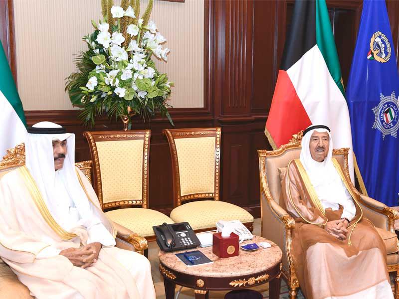 صاحب السمو مستقبلاً سمو ولي العهد أمس