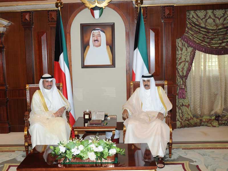 ولي العهد مستقبلاً الغانم أمس