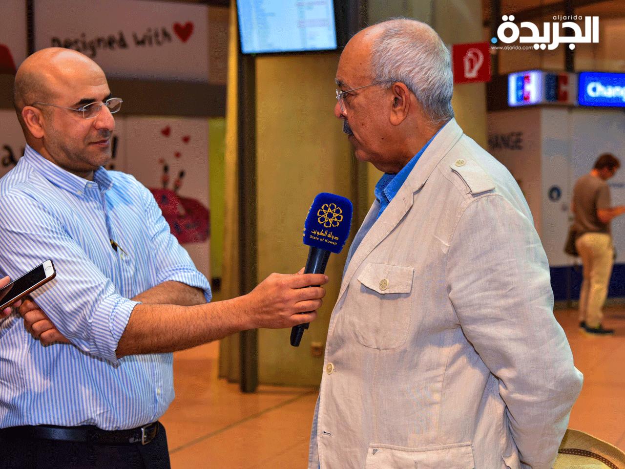  رئيس مجلس إدارة شركة الخطوط الكويتية يوسف الجاسم اثناء تصريحه