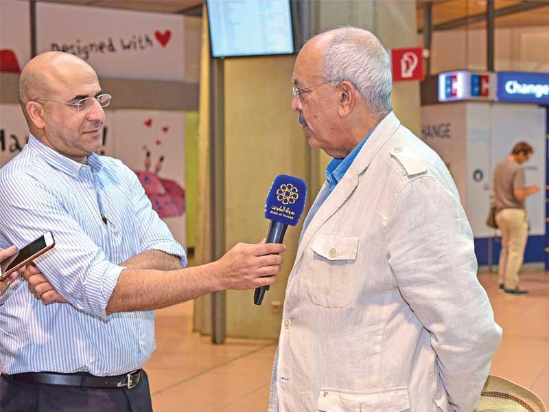 يوسف الجاسم مصرحاً خلال زيارته لهامبورغ