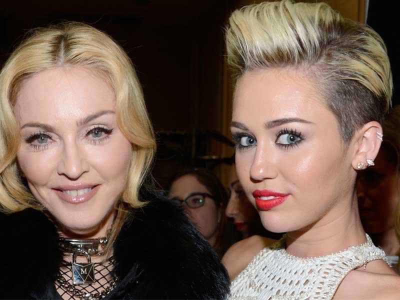 مادونا ومايلي معا 