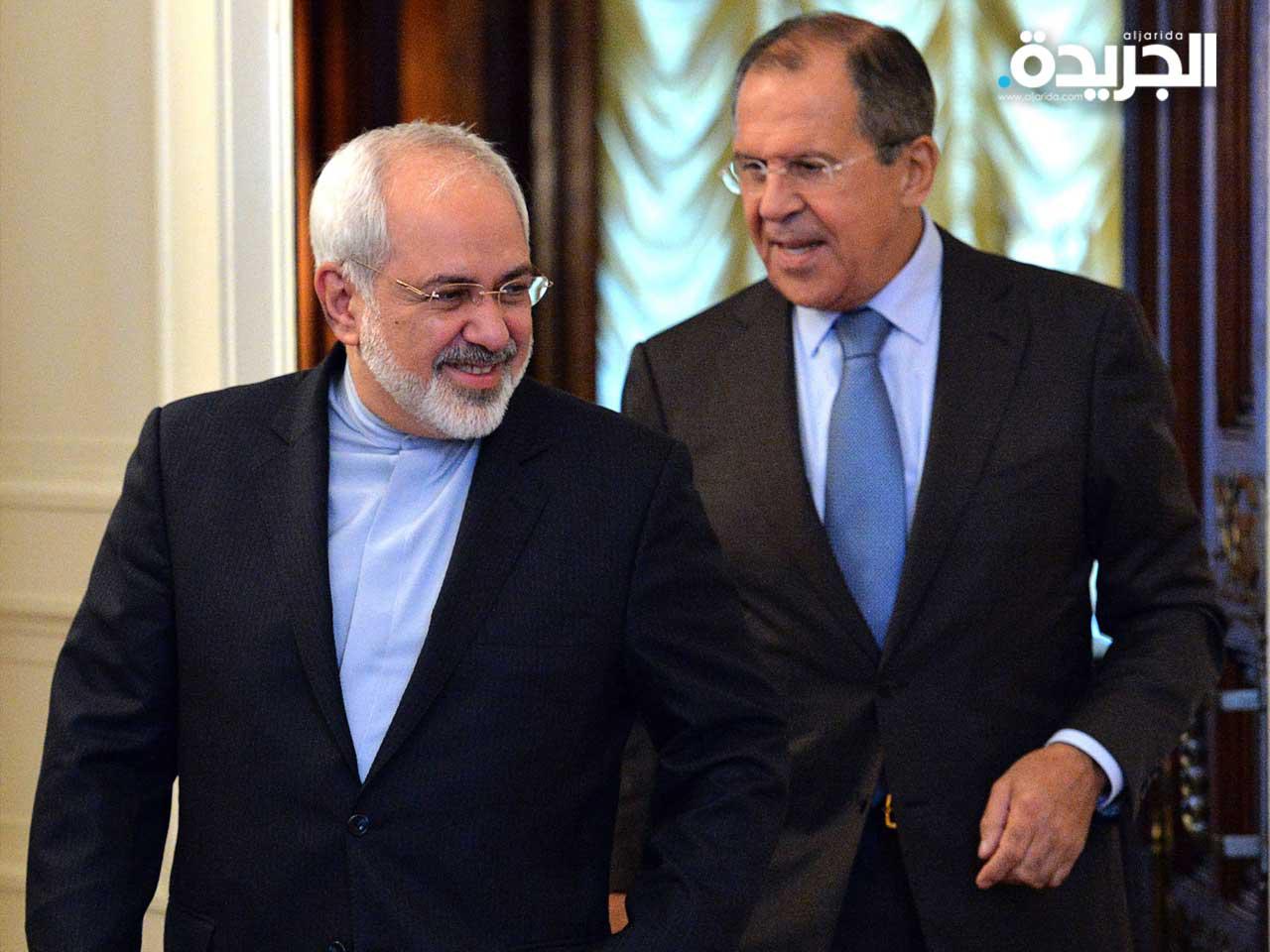 وزير الخارجية الروسي سيرجي لافروف و نظيره الإيراني محمد جواد ظريف