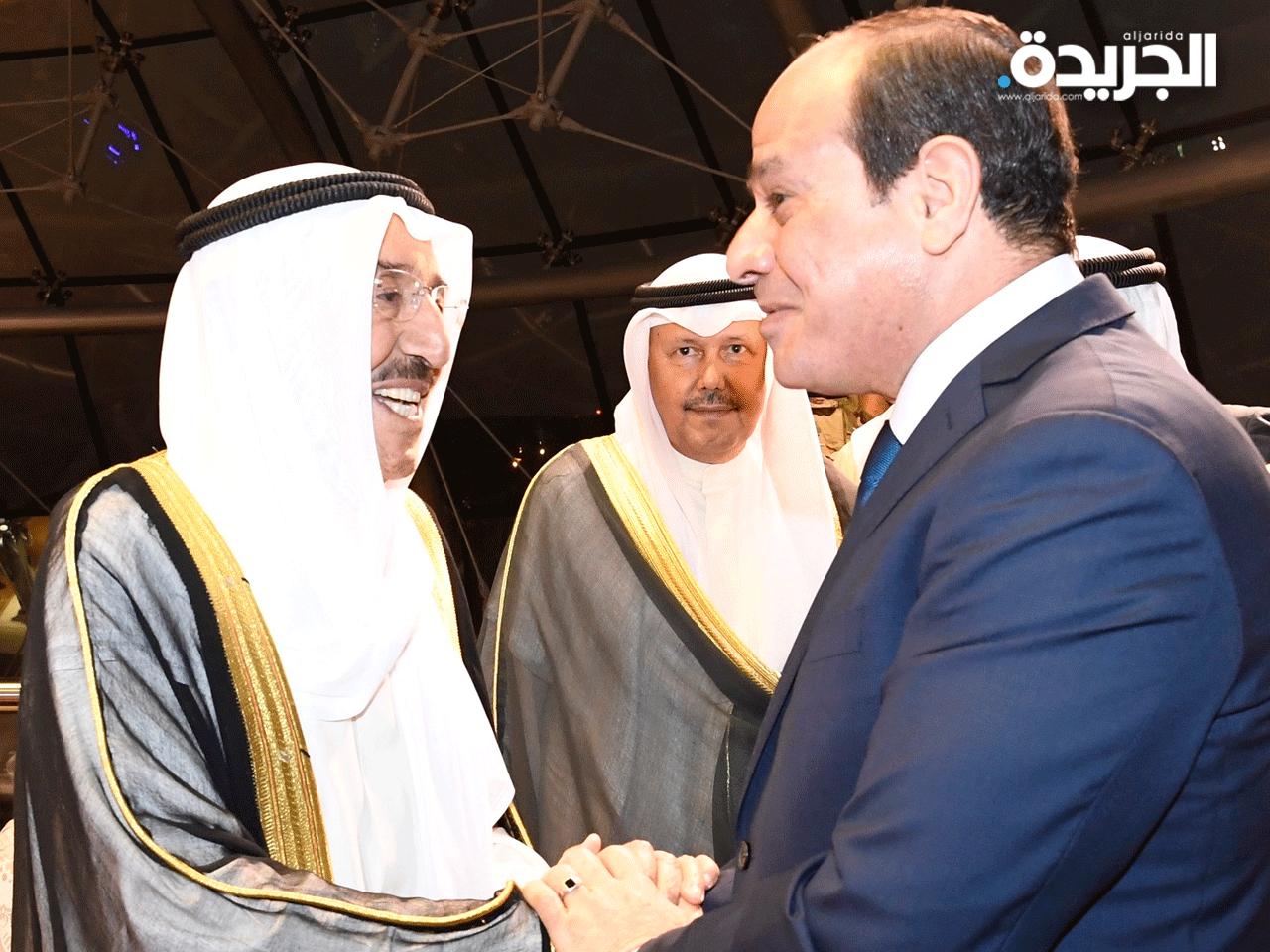  سمو الأمير حفظه الله ورعاه يستقبل الرئيس المصري 