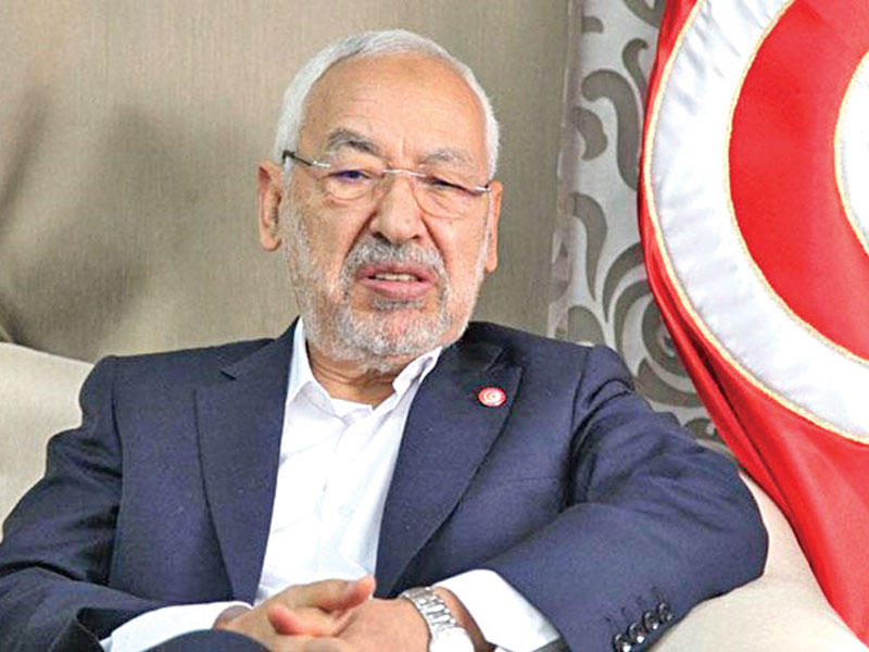 رئيس حركة النهضة التونسية  راشد الغنوشي