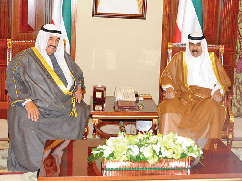 نائب الأمير مستقبلاً ناصر المحمد أمس