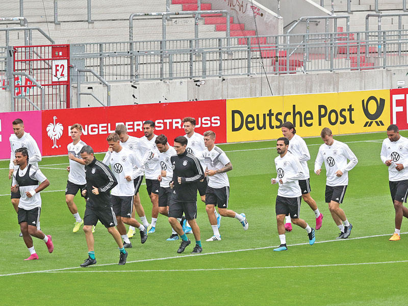 جانب من تدريبات المنتخب الألماني