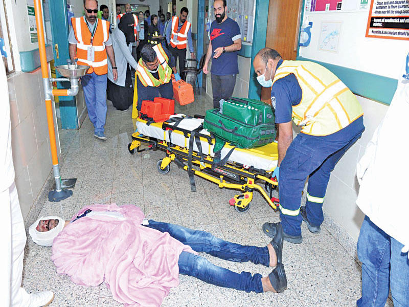 جانب من التمرين