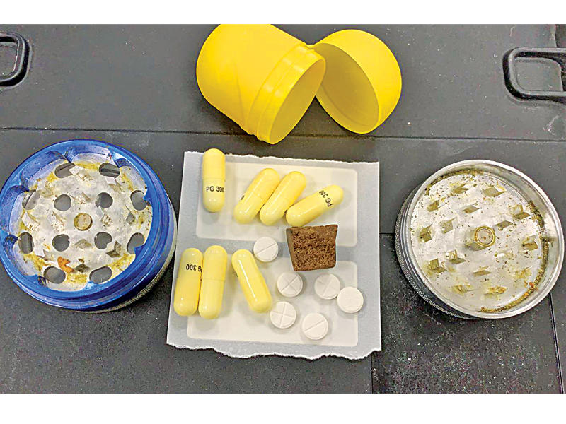 جانب من المضبوطات