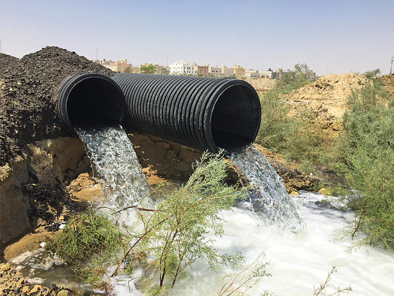 مياه معالجة نظيفة لا يستفاد منها في مدينة صباح الأحمد