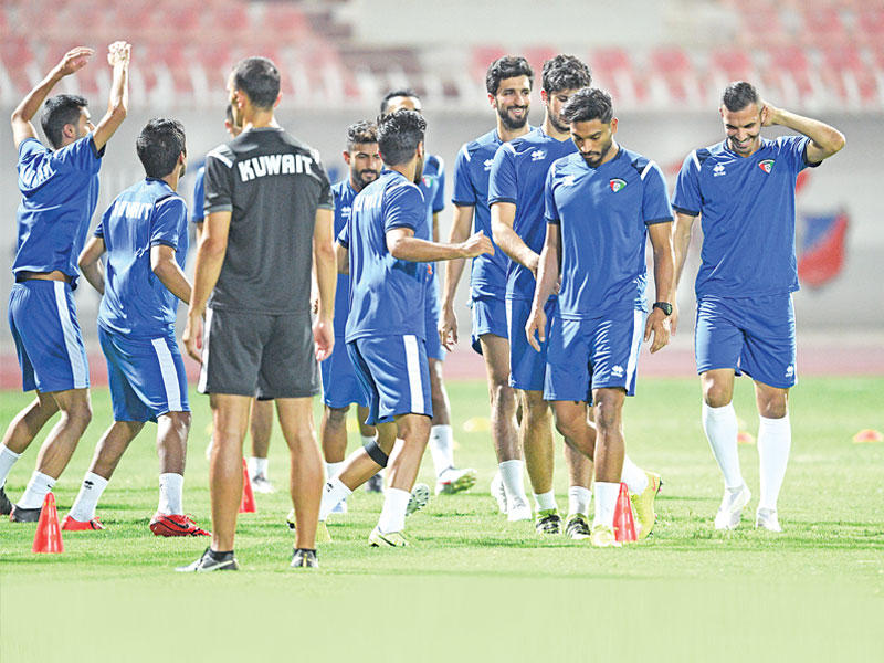 جانب من تدريب سابق للمنتخب